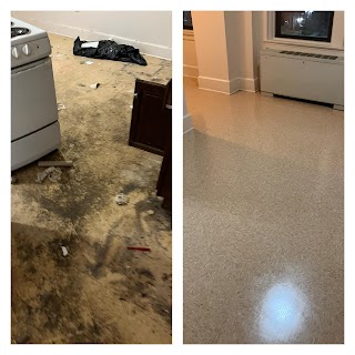Strip and wax floor restoration
